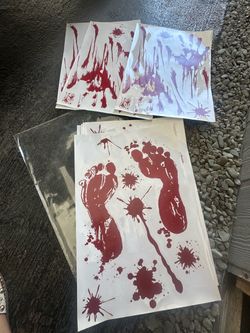 Halloween Blood Splatter Decal Sticker Set brand new