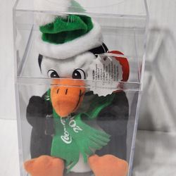 COCA-COLA Penguin in a 2000 Scarf Beanie Bag Plush
