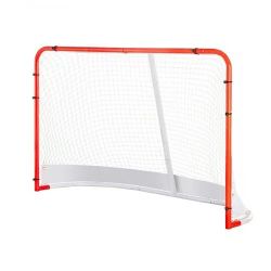 878# Street Hockey Net, Indoor Outdoor Steel Hockey Goal, Official Regulation Pro Hockey Training Goal Set, Portable Hockey Goal with Net, Easy Assemb