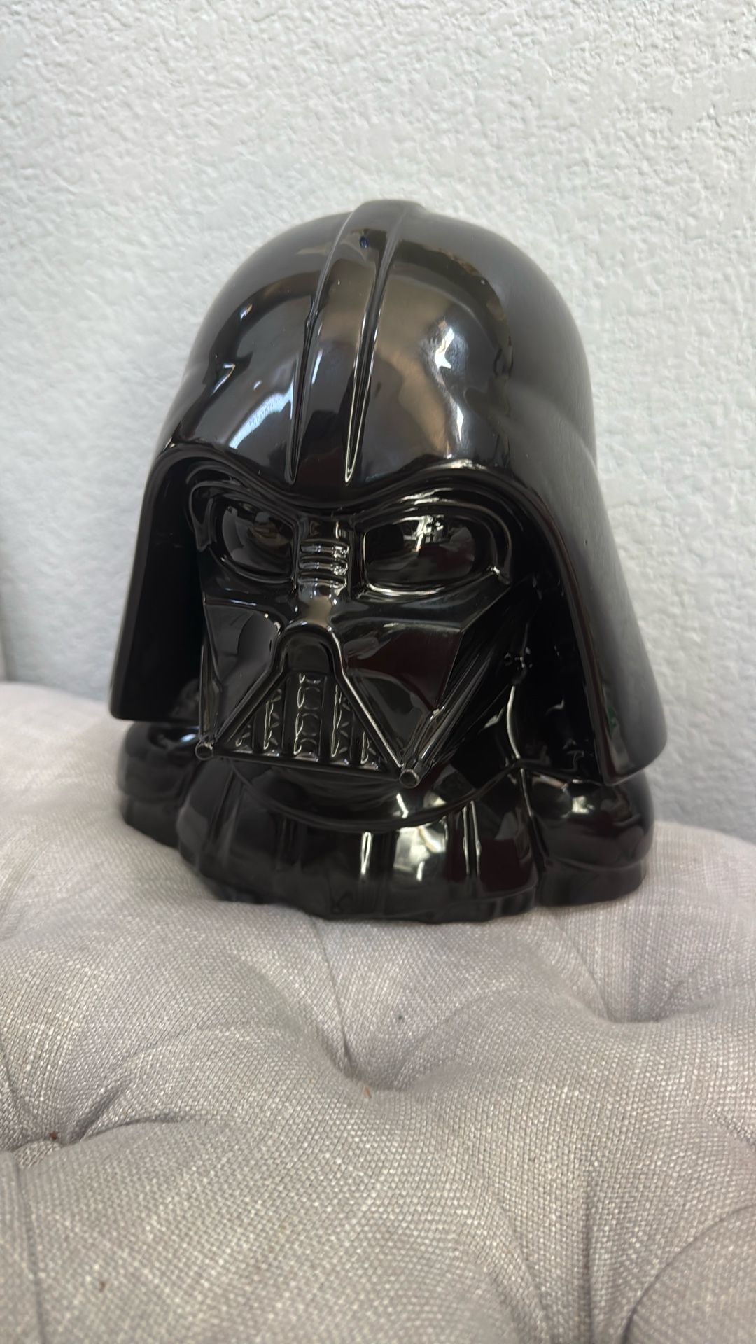 Large Star Wars Darth Vader Ceramic Piggy Bank 9” Tall Disney