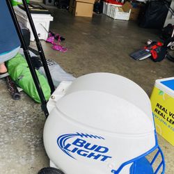 Bud Light Rolling Cooler 