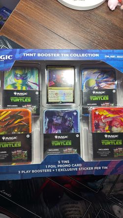 MTG Teenage Mutant Ninja Turtles Universes Beyond 5 Tin Booster Box Bundle