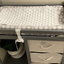 Baby Changing Table With Pad & Covers