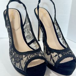 Aldo Black Lace 5” Heels