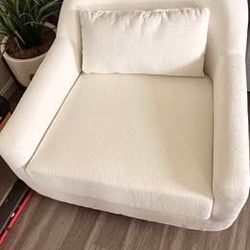 🔥Modern Chenille 360° Swivel Accent Chair with Pillow – Super Comfy
