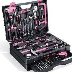 Tool Set- 412 Piece Home Repair/Auto Tool Kit, Storage Organizer with Drawers, Toolbox Storage Case for Women & Men, Perfect for Homeowner, Diyer, Han