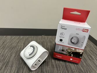 UltraPro Basic Mechanical Timer, 1 Polarized Outlet, 24hr, 24-Piece Tray - Brand New