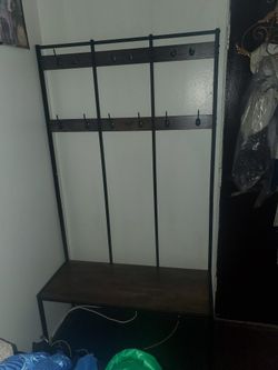 Used Shoe And Coat Rack