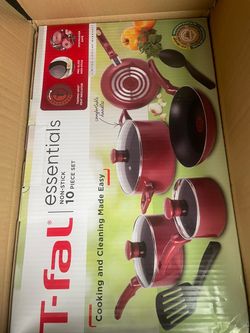 T-fal Essentials Non-Stick 10 Piece Cookware Set