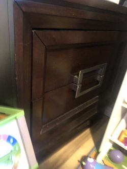 All wood dresser