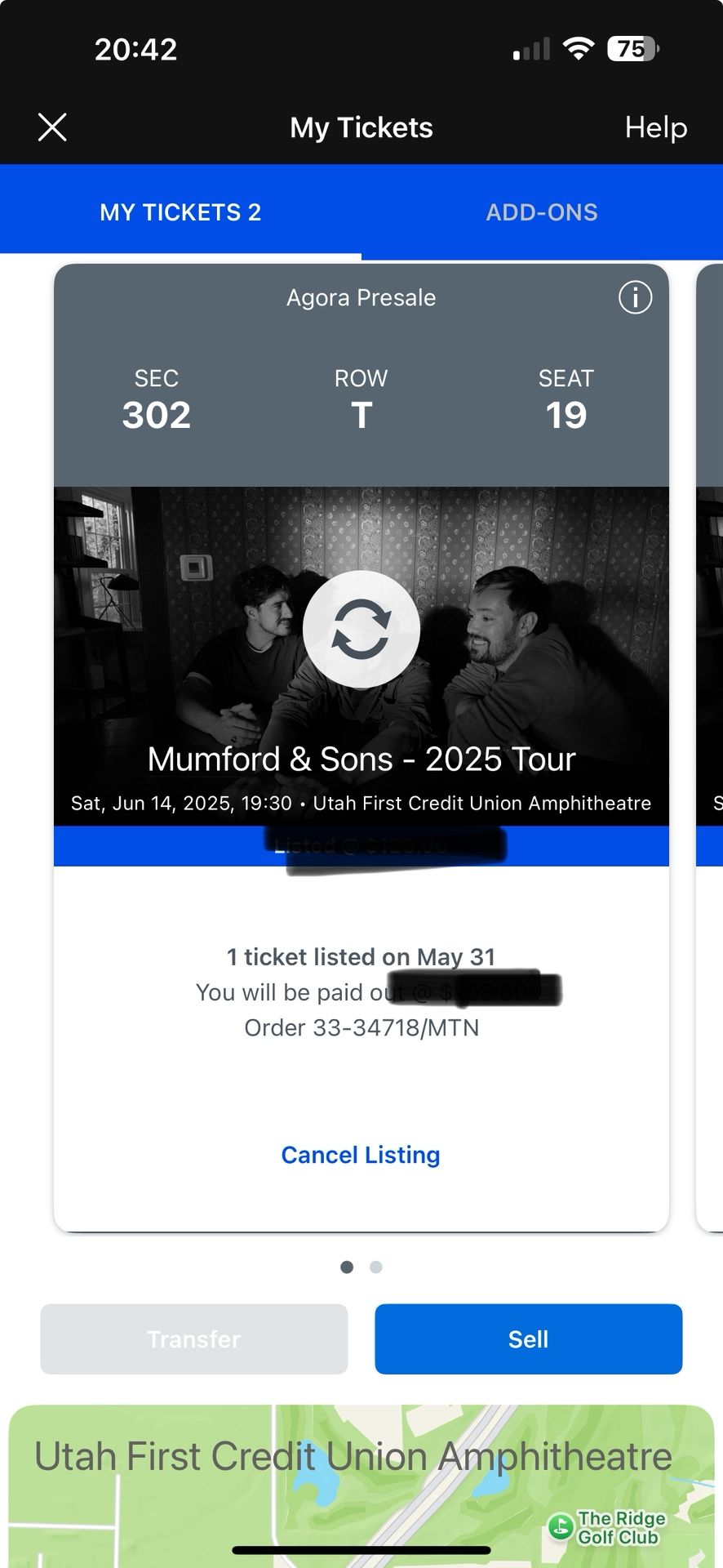 2 Tickets To Mumford And Sons!!