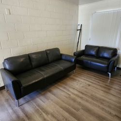 Leather couches 