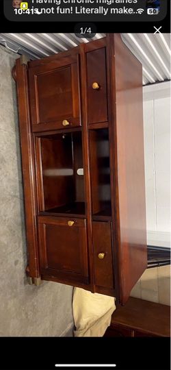 Cherry media entertainment TV stand