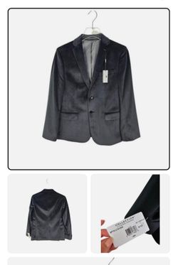 Michael Strahan Boy's Velvet Blazer Sport Coat