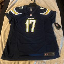 Woman’s XXL Nike NFL Chargers #17 On Field Jersey new with tags