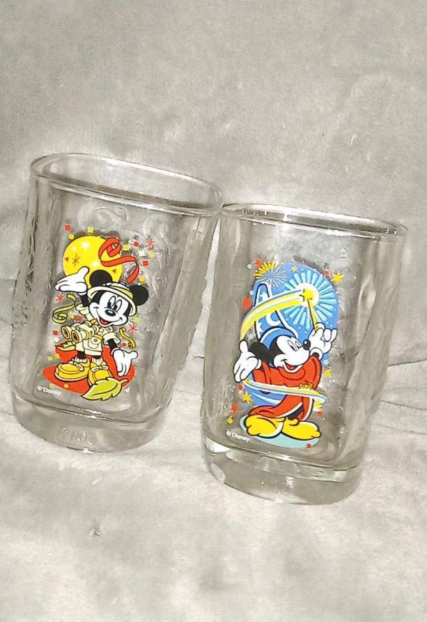 🩷 Glass Cups - Mickey Mouse - Still Available 