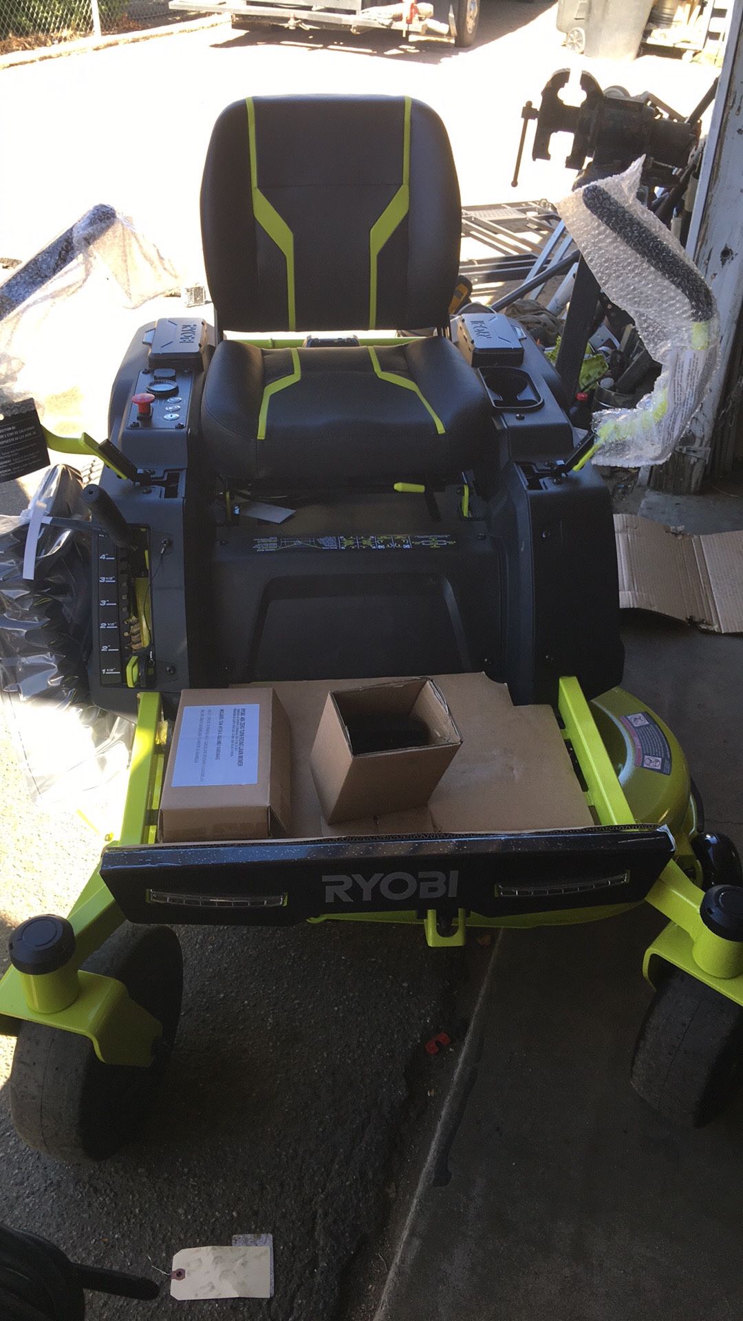 Ryobi 42 “ 100 Am zero turn  Law Mower 