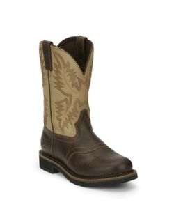 Brand New Justin Original Superintendent 11 Inch Electrical Hazard Round Toe Cowboys Workboots Size 11.5 D