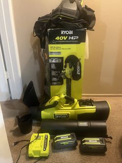 Ryobi 40v HP Brushless Jet Fan Blower/Vacuum Kit 