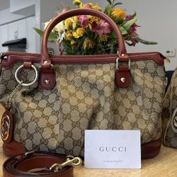 Gucci Canvas 2 Way Shoulder bag 
