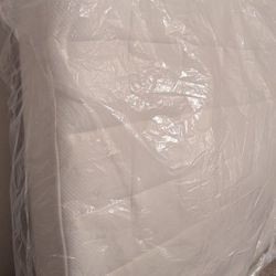 Queen Mattress, Cover, And Bed Frame