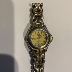Tag HEUER Vintage Women’s Silver Good Two Tone Watch Jewelry Y2K Gift