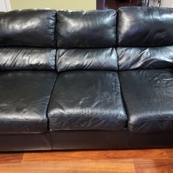 Leather Sofa & Love Seat ( set)
