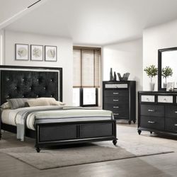 Lila Black Bedroom Set 5pc 😘🥰🥰
