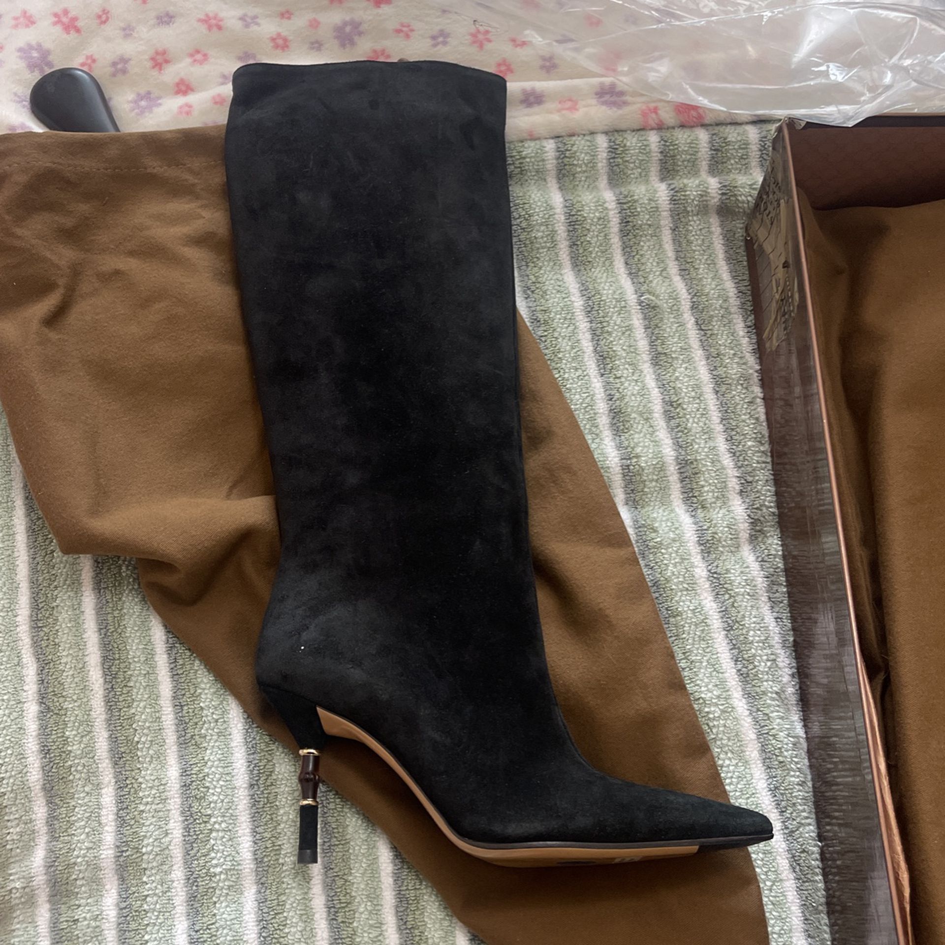Gucci Black Boots Size 7.5 