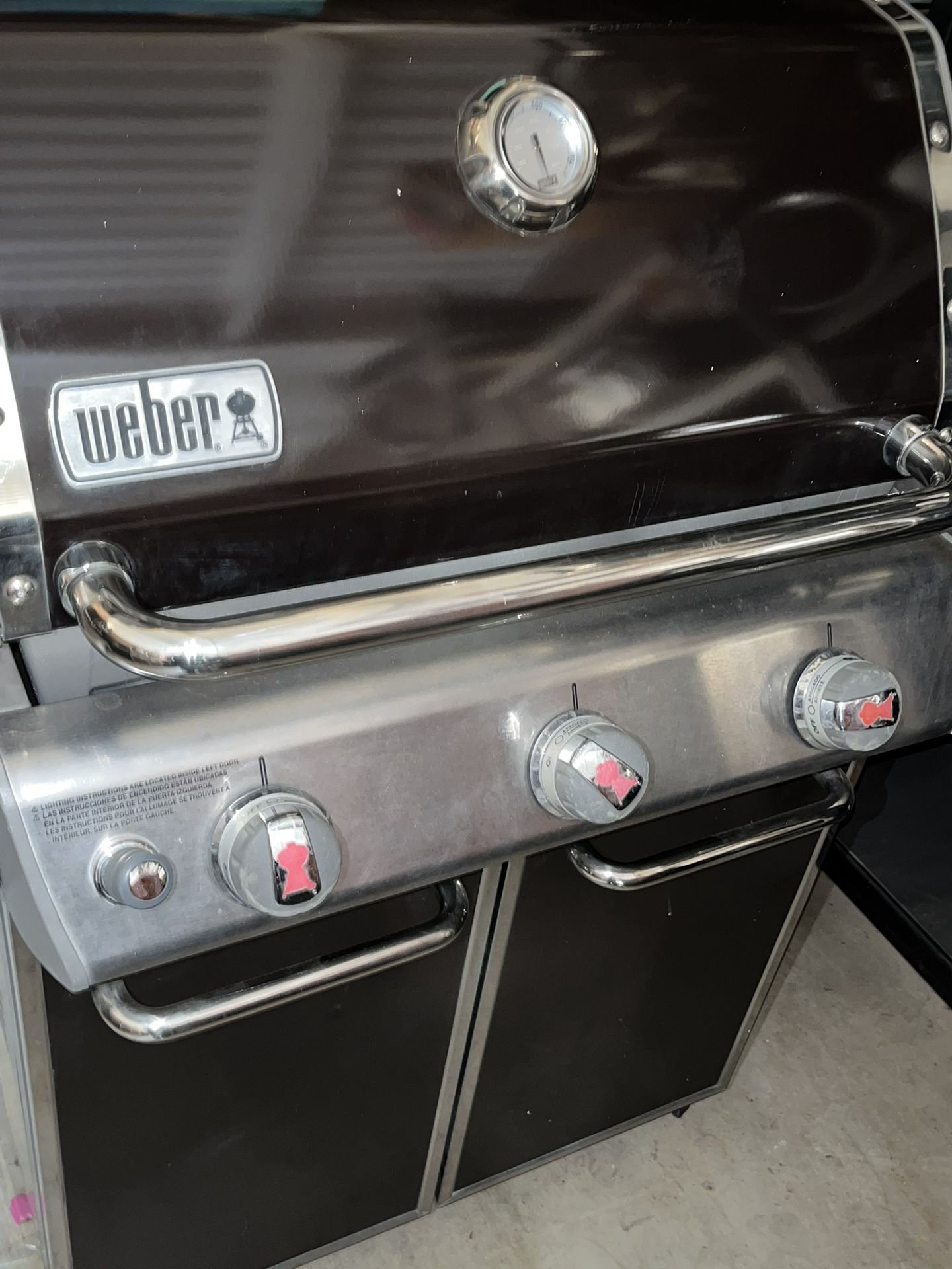 Weber “Super Clean” Genesis Really Dark Brown BBQ Grill Propane
