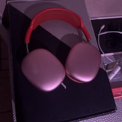 Red AirPod Maxes