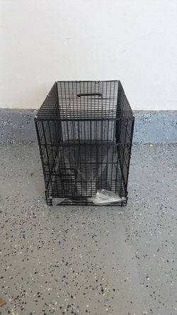 Black Wire Folding Pet Crate