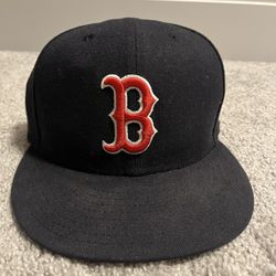 Authentic On Field New Era Boston Red Sox Baseball Cap Hat (Size 7 1/4”)