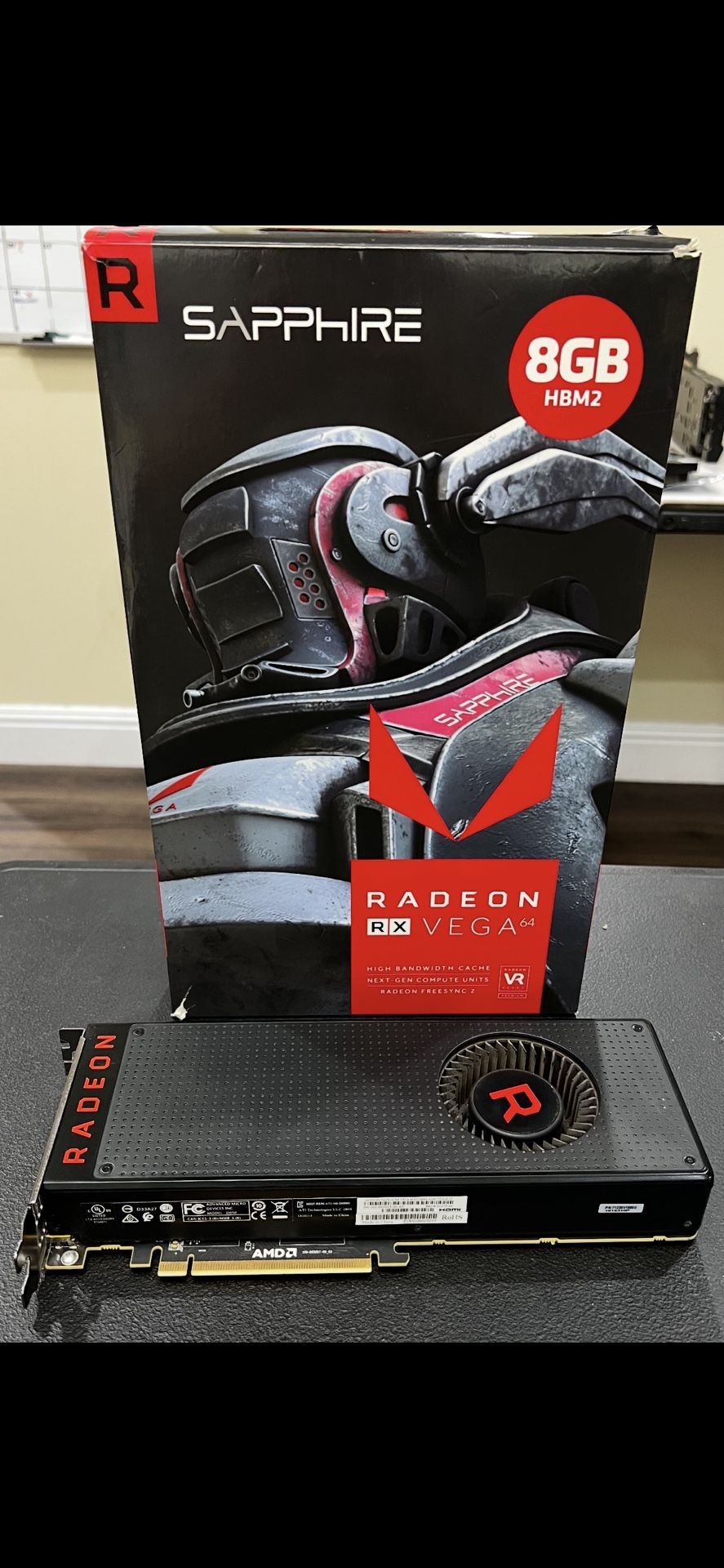 SAPPHIRE RX VEGA64 8GB HBM2