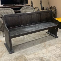 Solid Wood Bench 
