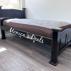 Twin Solid Wood Bed With Mattress $360