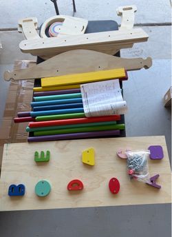 Pikler Triangle Set, 9-in-1 Montessori Climbing Toy for Toddlers