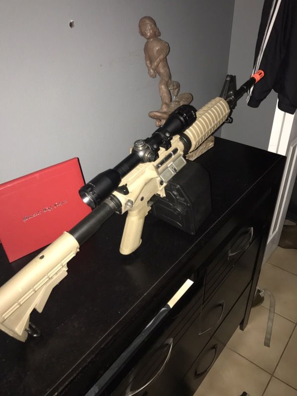 G&G AEG M4 500 fps BLOWBACK airsoft gun FULL METAL GEARBOX