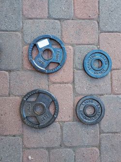 Weight Plates for Barbell 2x2.5lb, 2x5lb, 2x35lb