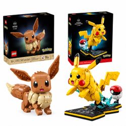 LEGO Pikachu and Pokeball + Eevee
