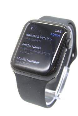 Apple Watch SE 3 44mm GPS + Cellular Black Aluminum Smartwatch MEPJ4LW/A Used