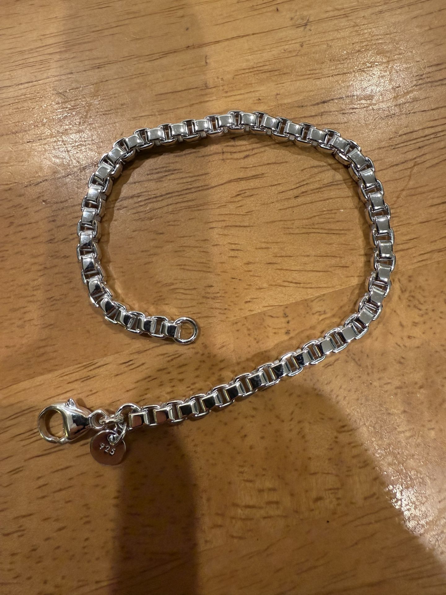 Tiffany Square Bracelet 7 1:4” Length 