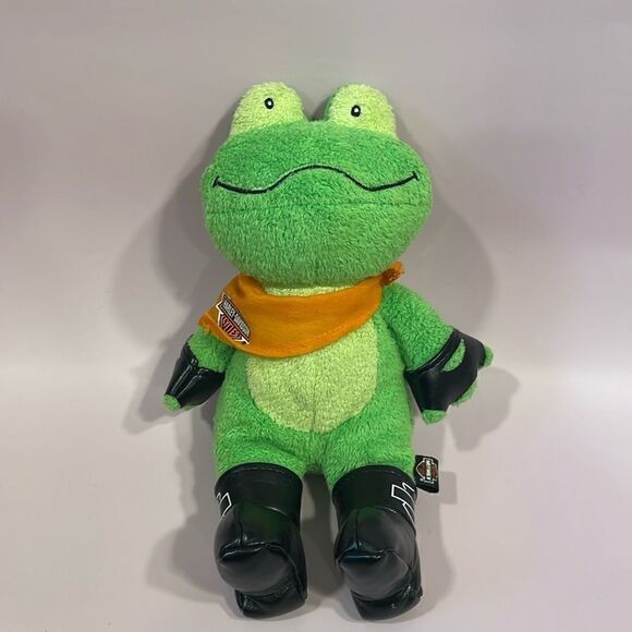 2009 Harley Davidson Revit The Frog Bean Bag Plush 8.5” long Good Used Condition