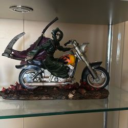Myths & Legends Grim Reaper Riding Motorcycle Veronese 
