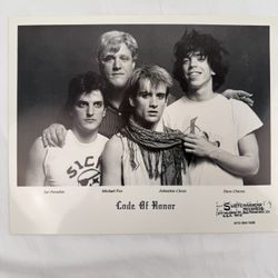 Rare Vintage CODE OF HONOR Punk Promo Photo - Authentic Subterranean Records SF