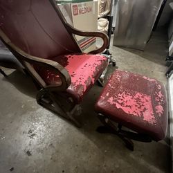 Chair with Foot Rest And Bench 