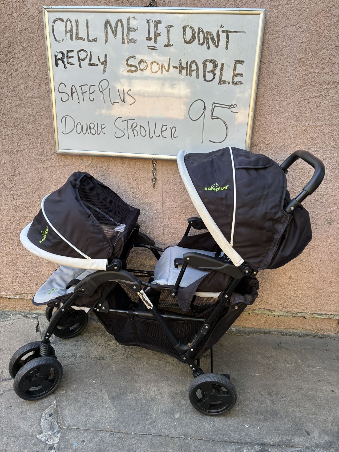 Safety Plus Double Stroller