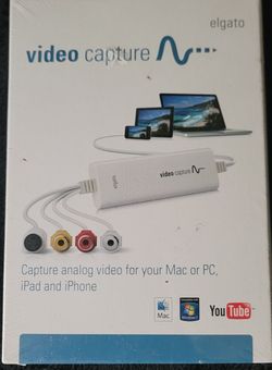 Elgato Video Capture Analog to Digital USB Mac PC iPad iPhone: New & Sealed