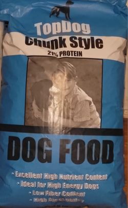 TopDog Chunky Style Dog Food, NEW (40 Pounds) 21%Protein 