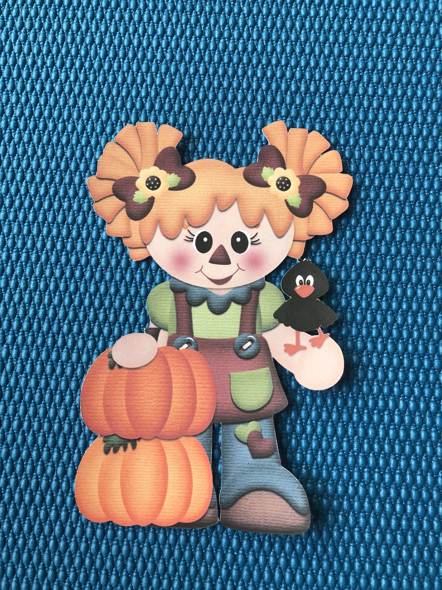 Scarecrow Pumpkin Fall Die cut Cardmaking Image